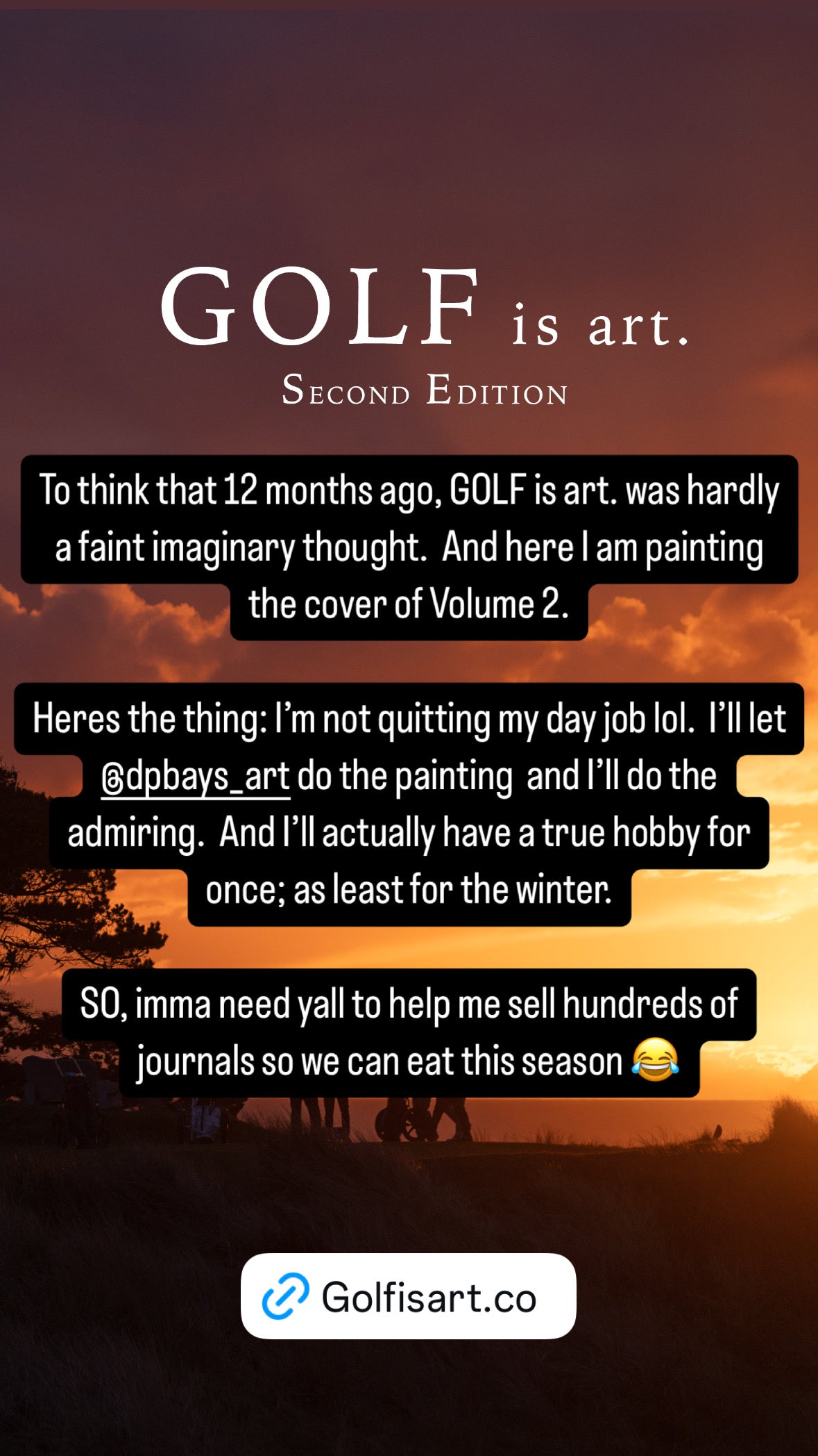 Painting - GOLF is art. Vol. 2 print - 8x10