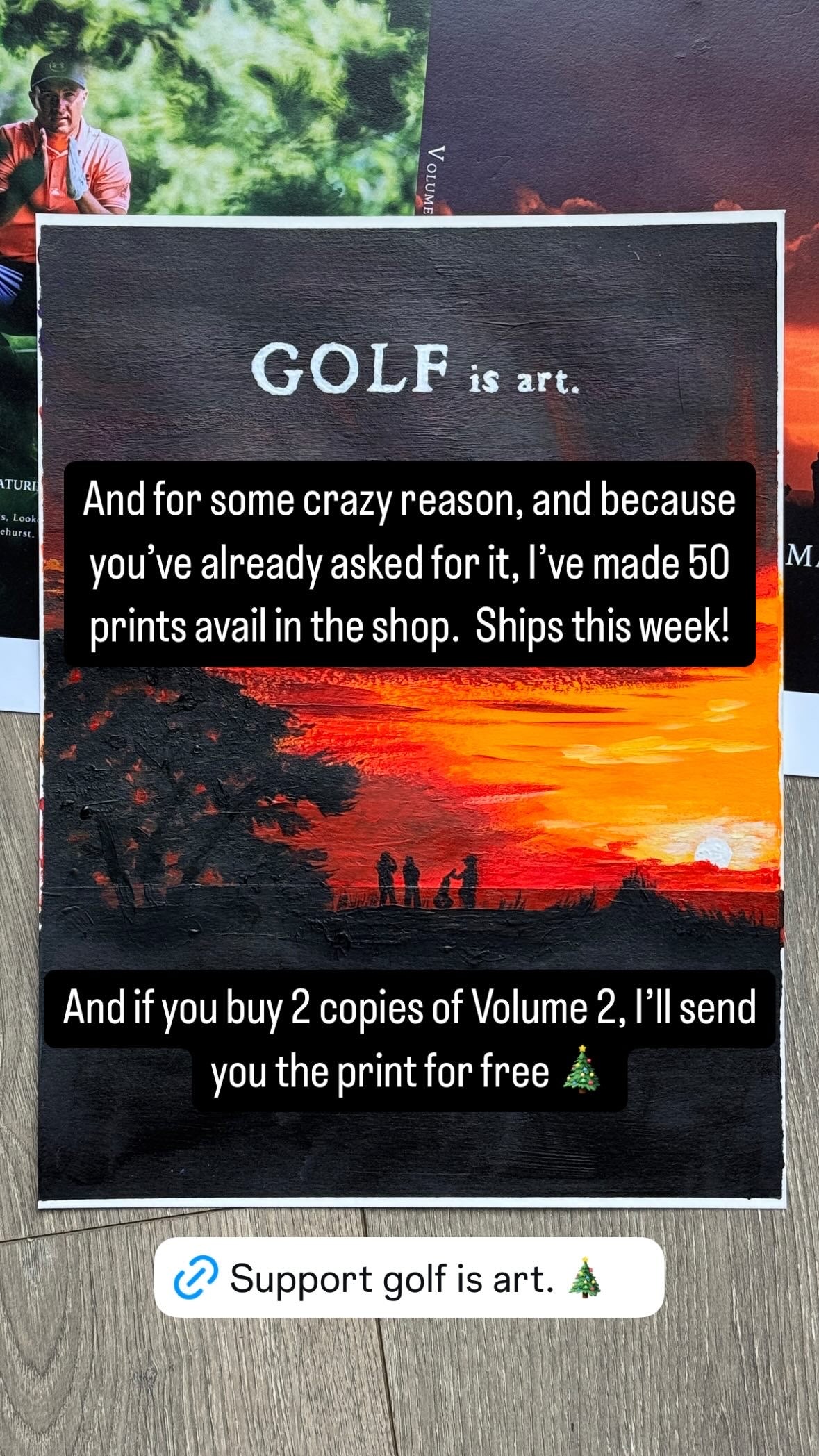 Painting - GOLF is art. Vol. 2 print - 8x10