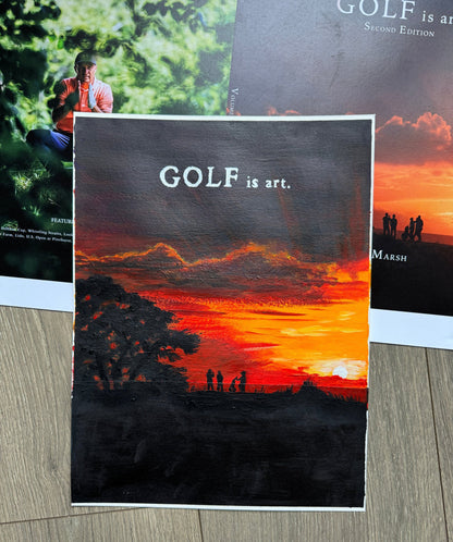 Painting - GOLF is art. Vol. 2 print - 8x10